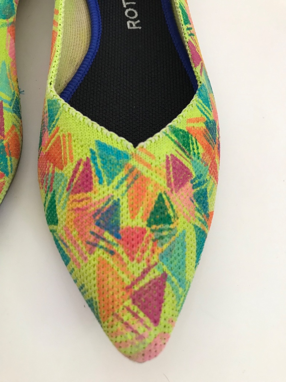 ROTHY’S Custom Colorful The Point Women’s Pointed Toe Flat Size 8.5 - Picture 3 of 16
